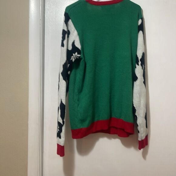 Cow jingly Christmas sweater large - Picture 6 of 7